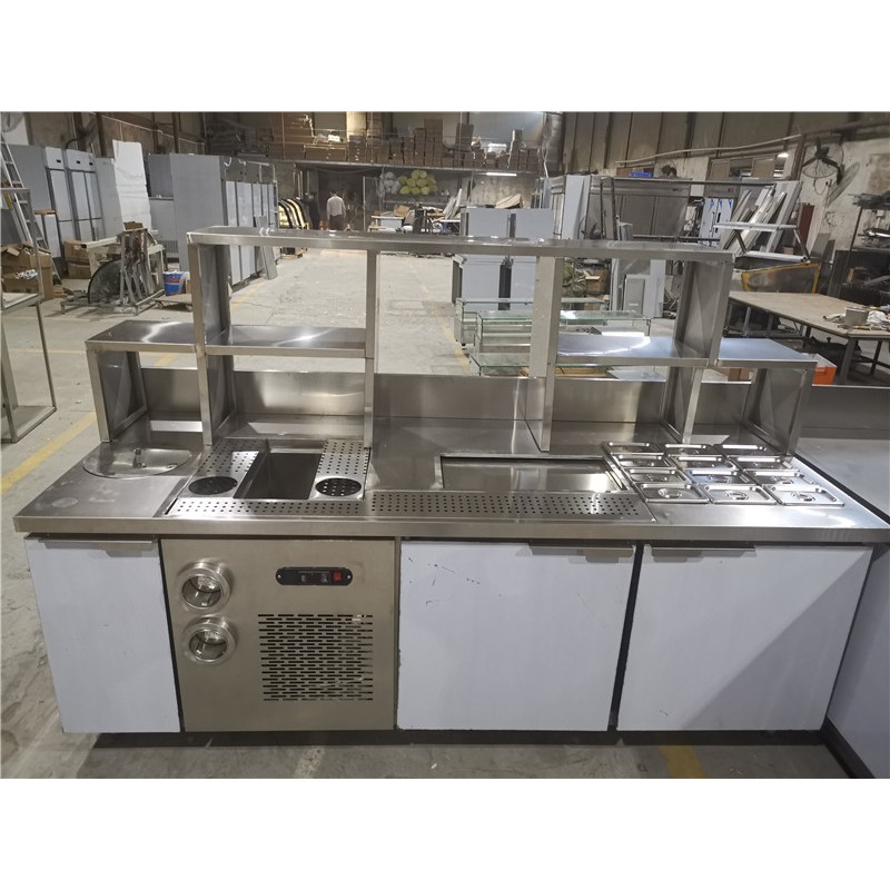 Milk Tea Counter Supplier - 2024 Customized Length Bubble Tea Work Table