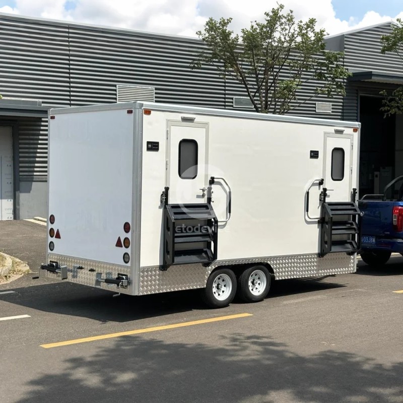 Portable Toilet Manufacturer - New Arrival Prefab Public Bathroom Trailer