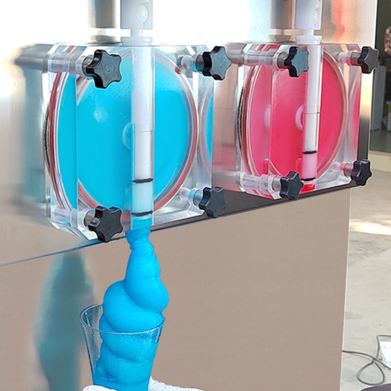 Frozen Drink Factory - Commercial Double Tank Slushy Granita Machine