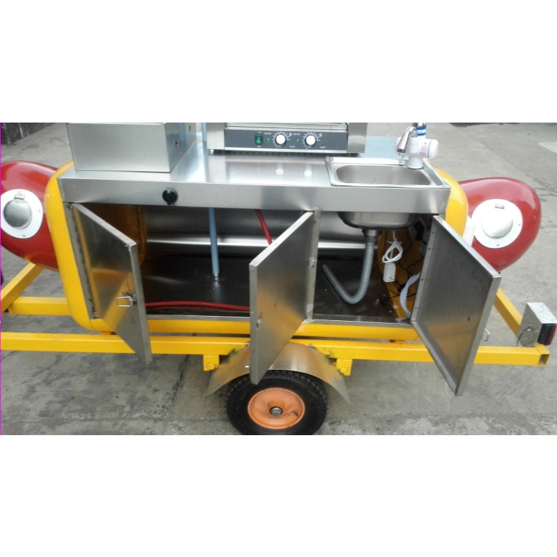 Hot Dog Cart Manufacturer - 2024 Factory Mini Gas Baking Equipment Cart