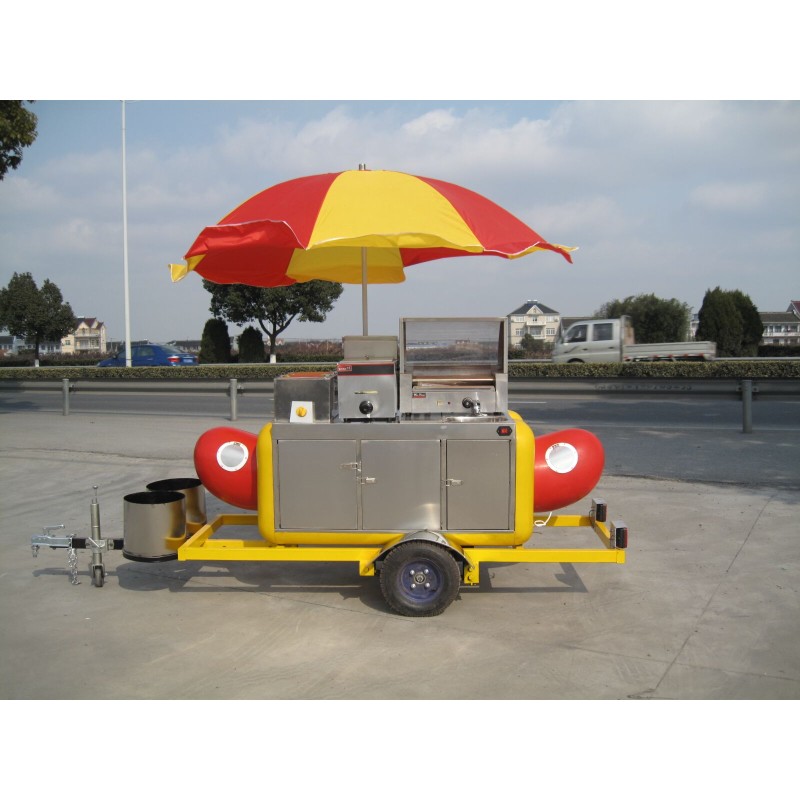 Hot Dog Cart Manufacturer - 2024 Factory Mini Gas Baking Equipment Cart
