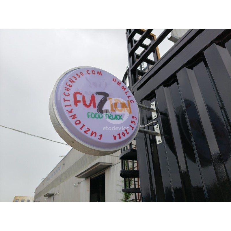 Food Truck Supplier - Container Style Food Business Trailer with Terrace