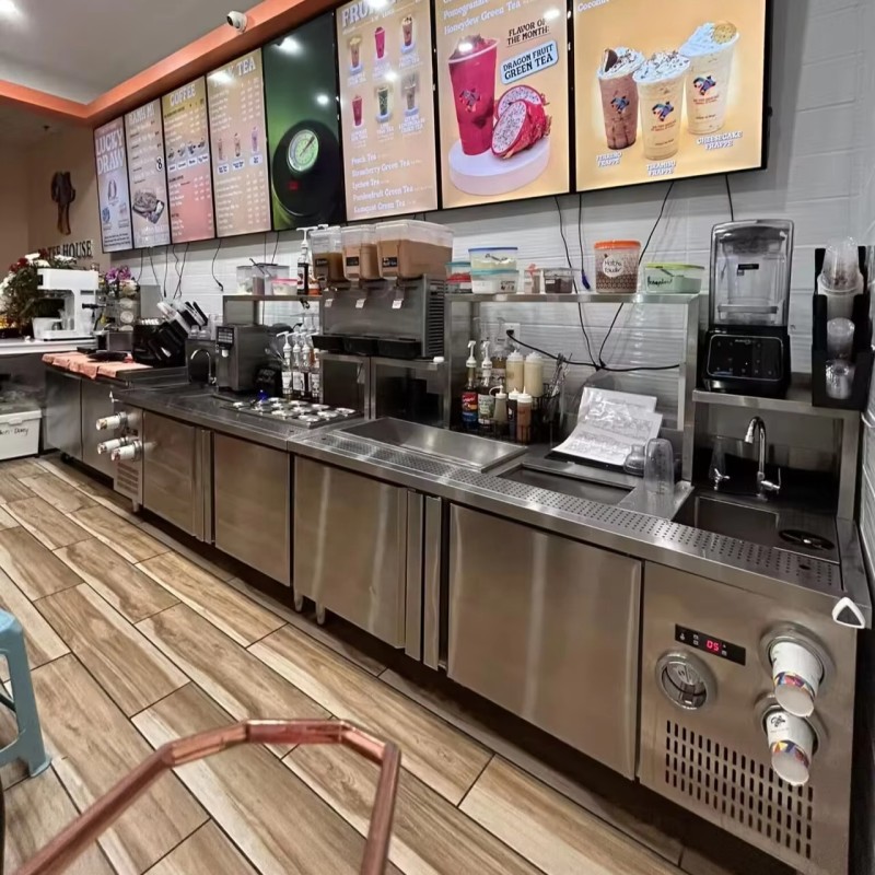 Tea Counter Supplier - Wholesale Factory Made Boba Tea Service Table