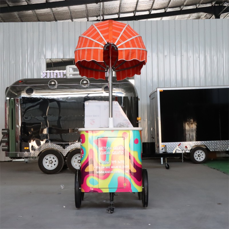 Ice Cream Cart Supplier - Summer Popular Gelato Cart Europe Standard