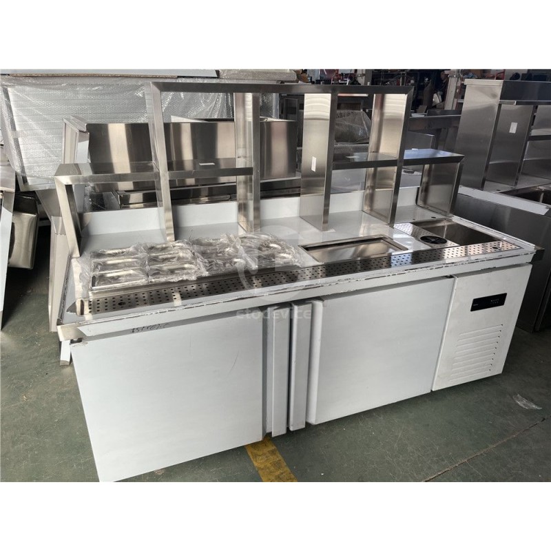 Milk Tea Counter Supplier - 2024 Customized Length Bubble Tea Work Table