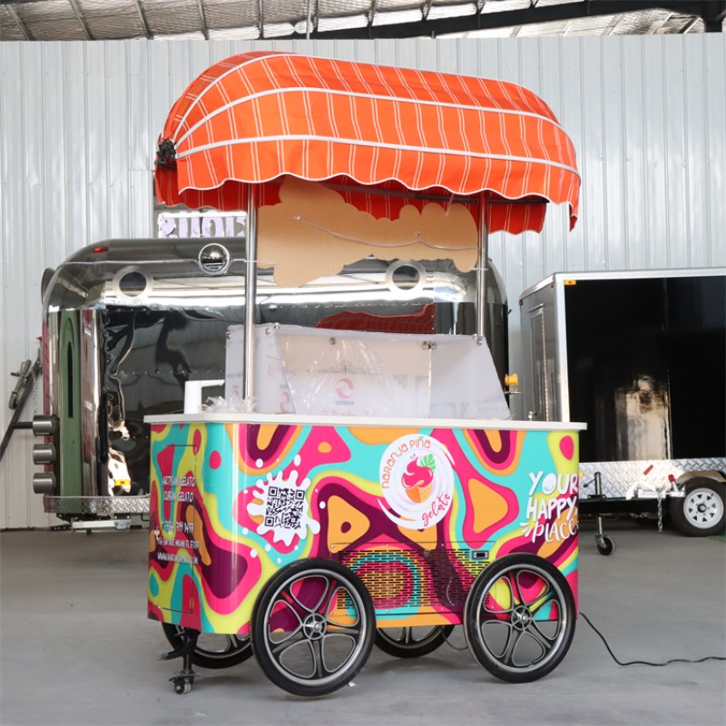 Ice Cream Cart Supplier - Summer Popular Gelato Cart Europe Standard