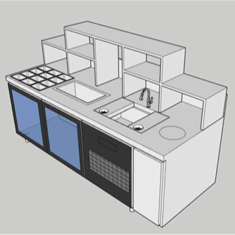 Tea Counter Supplier - Wholesale Factory Made Boba Tea Service Table