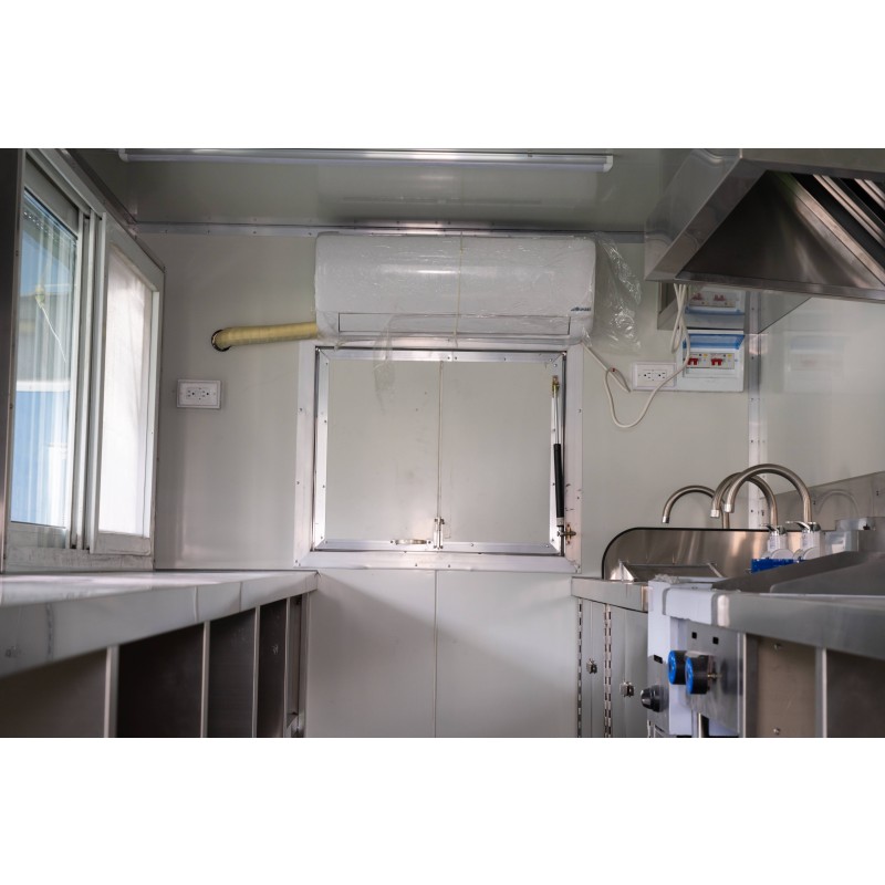 Food Truck Manufacturer - US Standard 4M Black Fast Food Truck with Snack