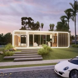 Tiny House Supplier - CE Approved Portable Prefab Capsule Apple Cabin