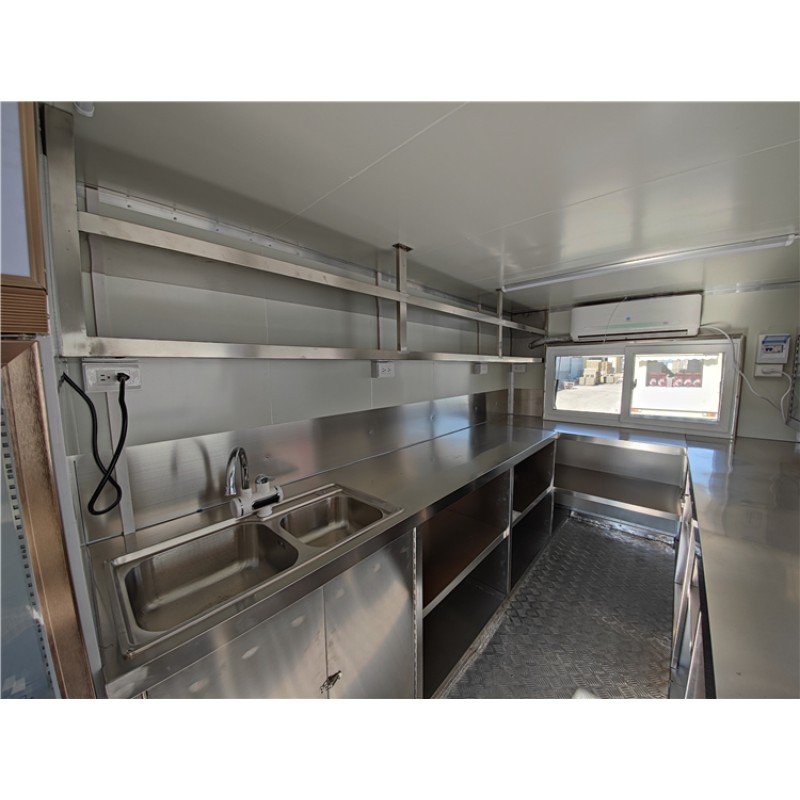 Food Trailer Factory - Custom Burger Bakery Outdoor Trailer with Kitchen