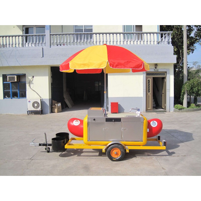 Hot Dog Cart Manufacturer - 2024 Factory Mini Gas Baking Equipment Cart