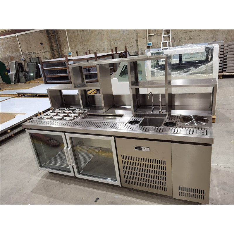 Bubble Tea Bar Factory - High Quality Stainless Steel Milk Tea Service Counter