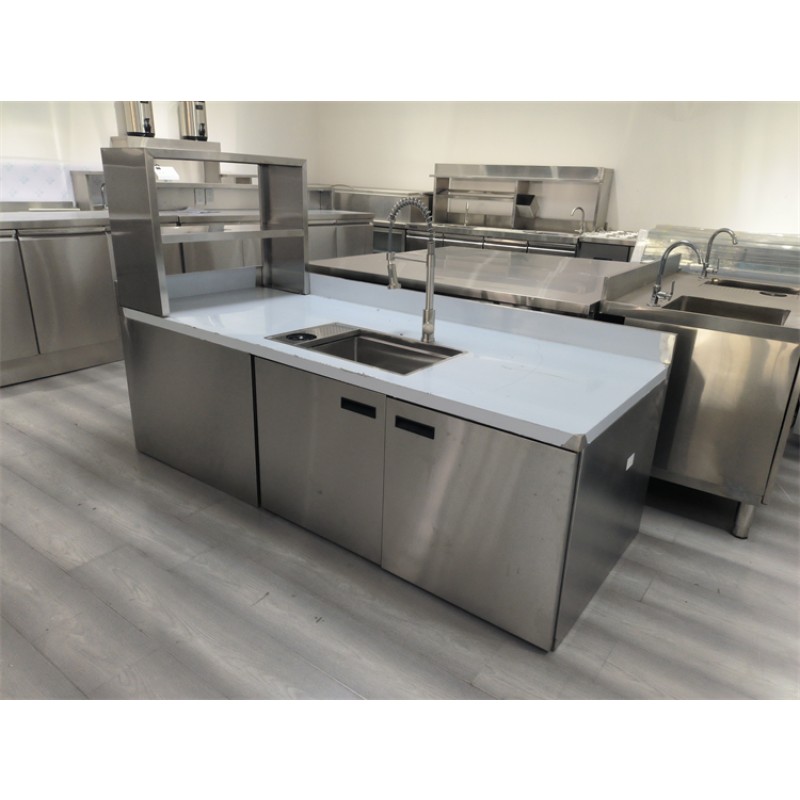 Milk Tea Counter Supplier - 2024 Customized Length Bubble Tea Work Table