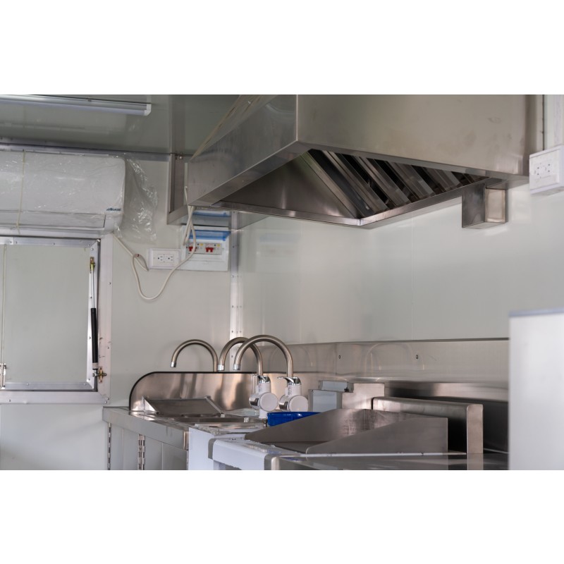 Food Truck Manufacturer - US Standard 4M Black Fast Food Truck with Snack