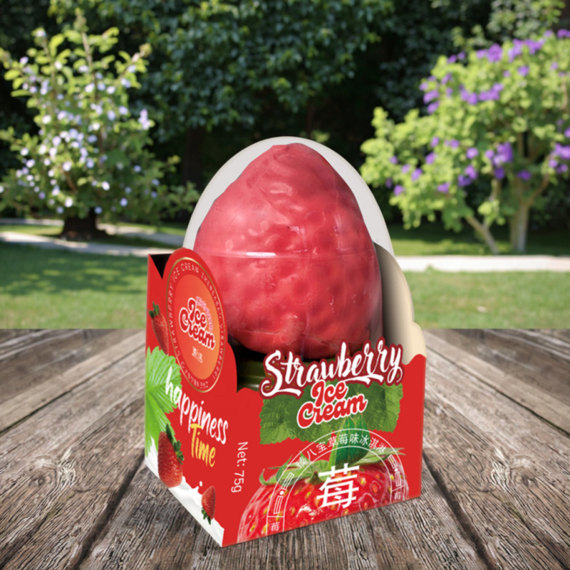 Best-selling Models of Fruit Ice Cream Peach mango Strawberry Raspberry Apricot Professional Customized 3DPackaging Ice Cream