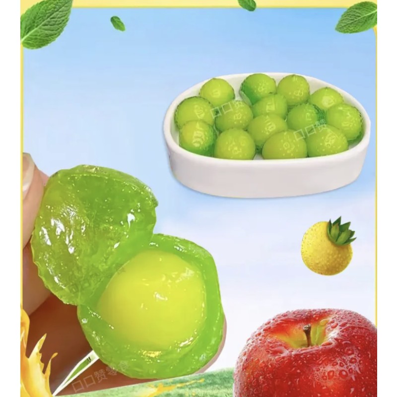 3D Skin-peeled Gummy Candy, Same As the Popular Online Star Version, with a Refreshing Lime and Mint Flavor