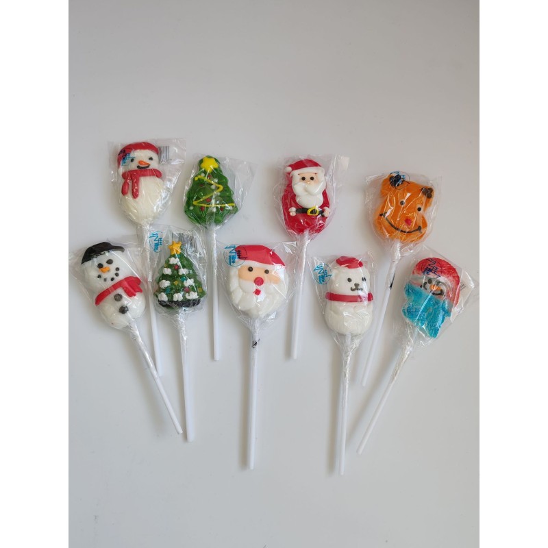 Creative Christmas Tree-Shaped Hard Candy 12g Snowman Elk Design Made with Sugar Packaged in a Bag Elegant Filling Decoration