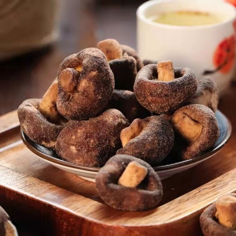 Shiitake Mushroom Crisps Integrated Fruit and Vegetable Crisps Mushroom Dehydrated Ready-to-eat Dried Vegetables Casual Office s