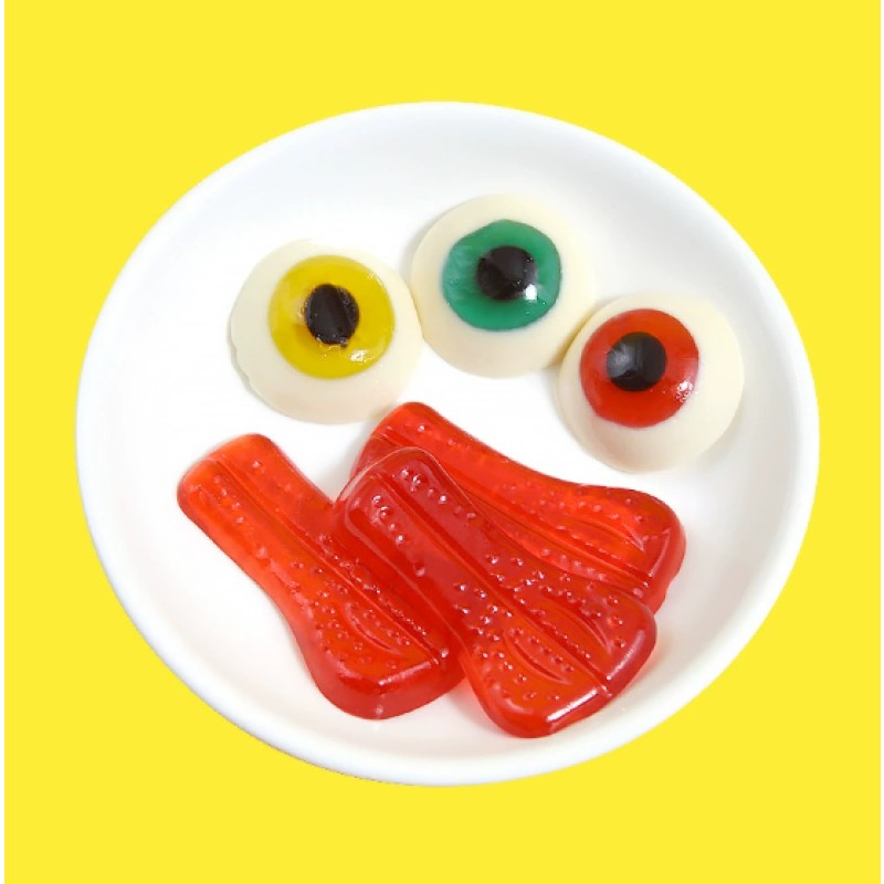 Big-eyed Monster Tongue Candy Fruit-flavored Gummy Halloween Candy Fun Snacks