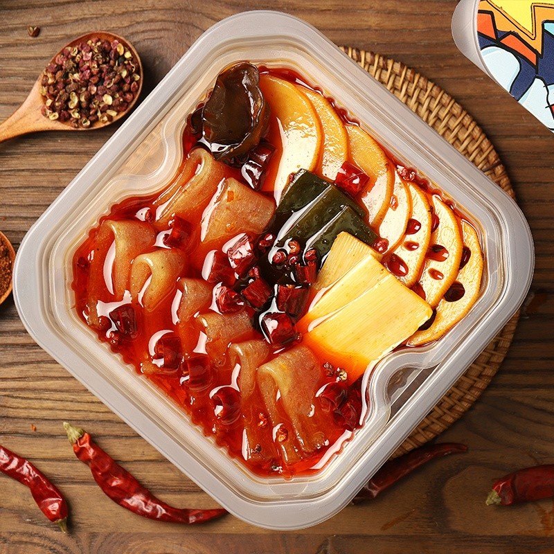 Laweike Simida 240g Wholesale Spicy Flavor Meal Self Heating Vegetables Instant Hot Pot Food