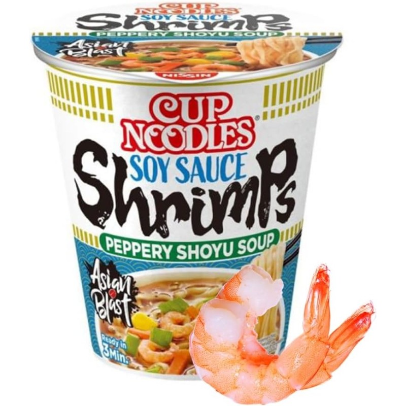 YIJIA Gamba Chicken and Veal Flavor for Cup Noodles 3x67grs Instant Handmade Packaged Noodles