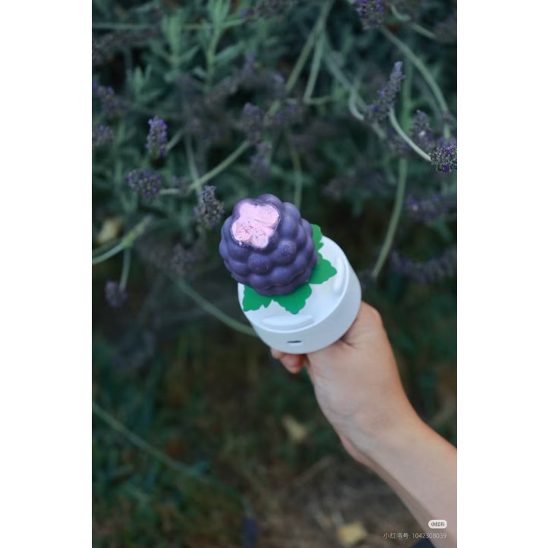 Natural 3D Grape Flavor Ice Cream with Jam Infusion Halal Certified OEM Global Hit Box Packaging