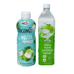 Nawon High Quality ISO GMP Certified Coconut Water Drink 1 Litre Bottle Puree Type Fruit Vegetable Juice Vietnam OEM Free Sample