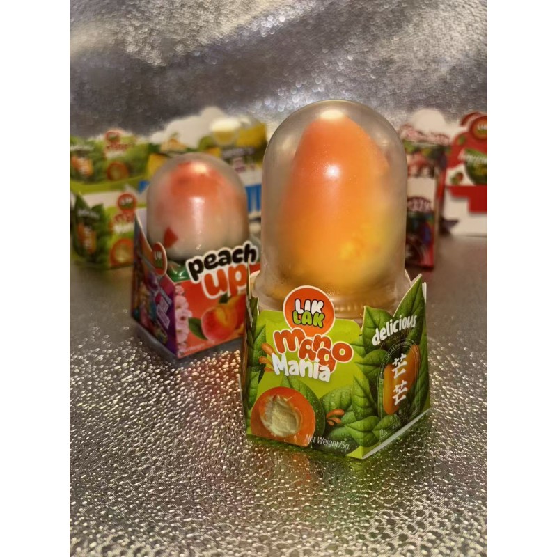 Halal Certified Mango Flavor Ice Cream Popular Fruit-Flavored in Box Packaging