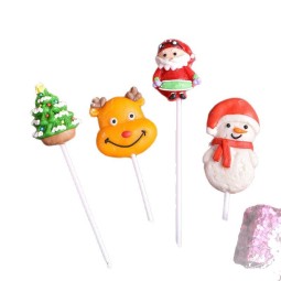 Creative Christmas Tree-Shaped Hard Candy 12g Snowman Elk Design Made with Sugar Packaged in a Bag Elegant Filling Decoration