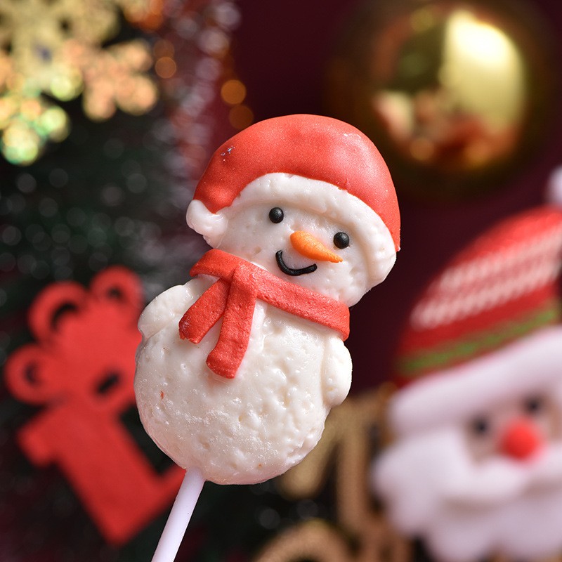 Creative Christmas Tree-Shaped Hard Candy 12g Snowman Elk Design Made with Sugar Packaged in a Bag Elegant Filling Decoration