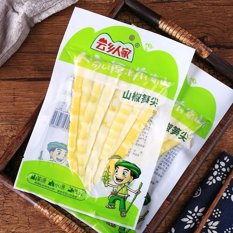 Bamboo Shoot Tip Instant Yun Xiang Renjia Mountain Pepper Pickled Pepper Bamboo Shoot Open Bag Instant Hot and Sour Crispy Bambo