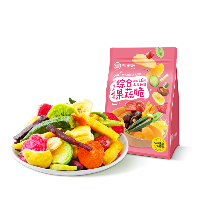 Hot Sales Vacuum Fried Vegetable and Fruit Chips Mixed Fruit Vegetable Chip Crispy