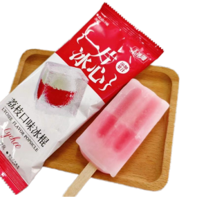 Internet Famous Grape Ice Small Meatballs White Peach Buttocks Bubble Ice Hockey Fruit Flavor Ice Cream Packaged in Bags