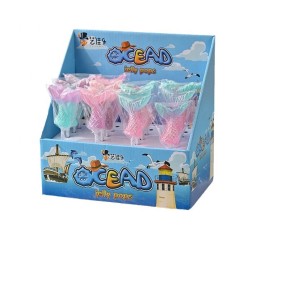 Custom Children's Day Mermaid Tail Lollipop Creative Transparent Hard Candy Coated Decoration Fruity Flavored Snack Box