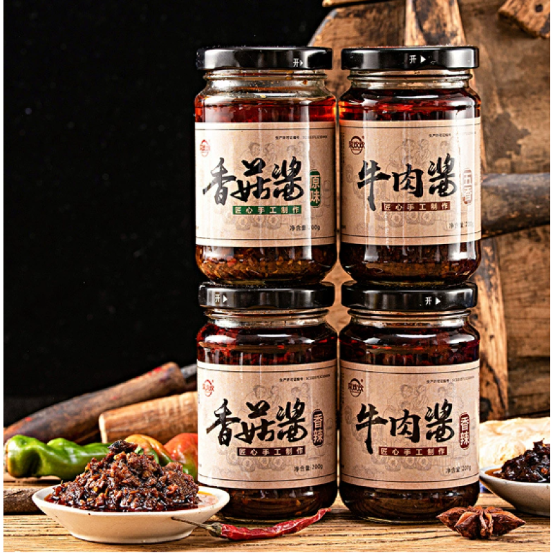 Vegetable Huanhuan Shiitake Mushroom Beef Sauce OEM Rice Sauce Wholesale Original Noodle Sauce Spicy Bibimbap Sauce