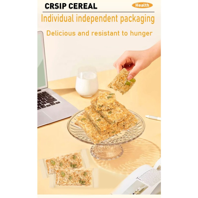 Nut Oat Crispy Energy Protein Bar Low Satiety Sucrose Free Fat Coarse Grains Instant Adult Meal Replacement Made in China