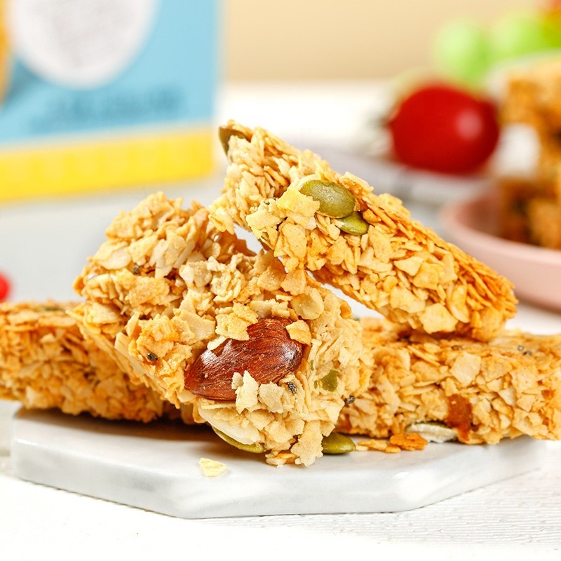 Dietary Fiber Nut Fruit Cereal Bars Biotin Add Meal Replacement Cereal Bars Satiety Foods