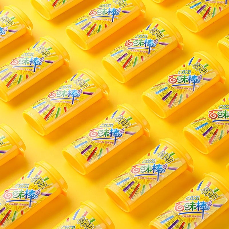 OEM/ODM Factory Wholesale Colourful Mixed Fruit Taste Straw CC Stick Powder Candy