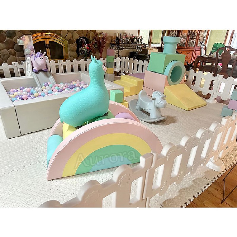 Bounce House Factory - Nude Tan Playground Set Slide Soft Play