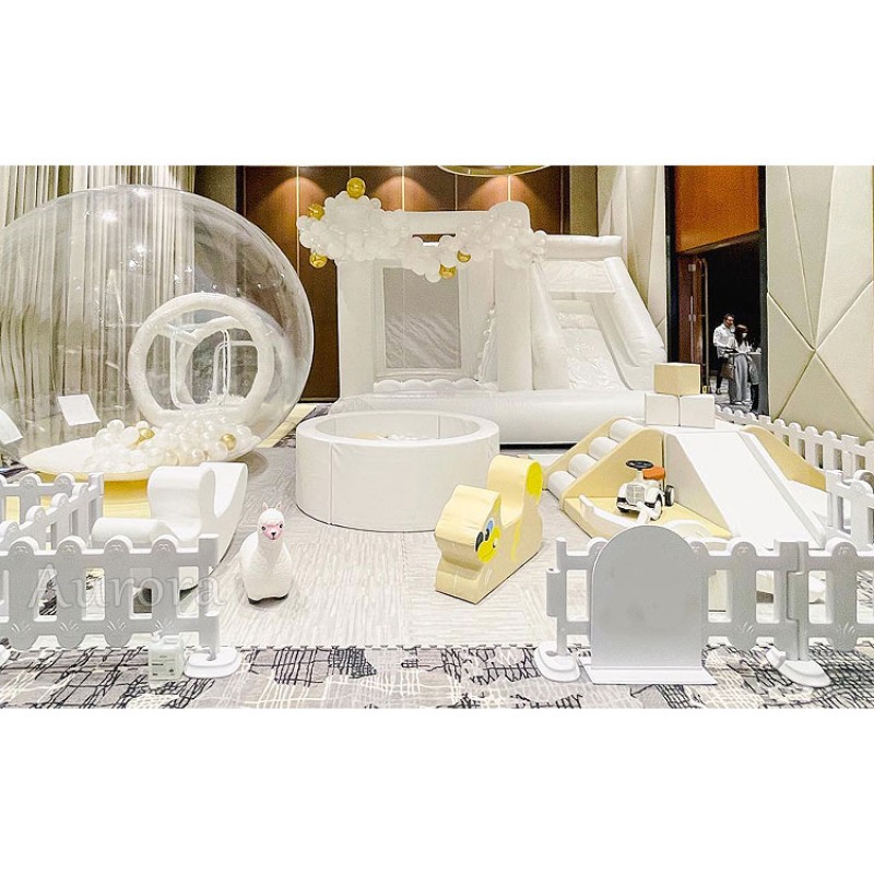 Bounce House Factory - Nude Tan Playground Set Slide Soft Play