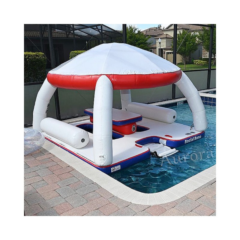 Inflatable Platform Factory - Party Platform Pool Floating Rest Bar