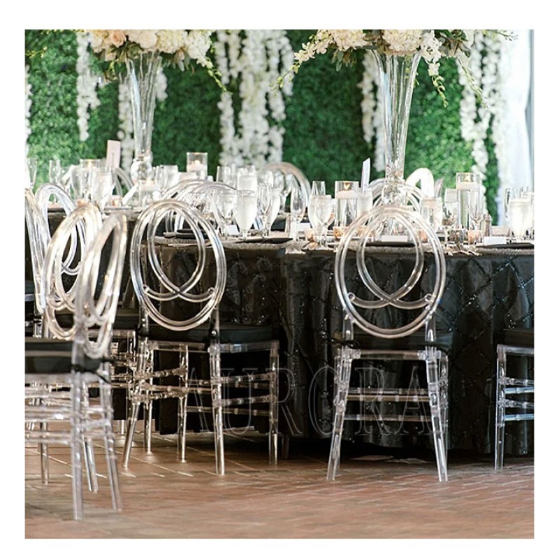 Ghost Chair Factory - Transparent Round Back Crystal Clear Chair