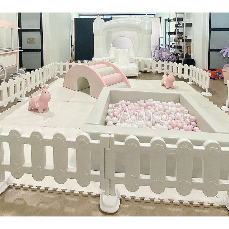 Bounce House Factory - Nude Tan Playground Set Slide Soft Play