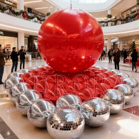 Inflatable Globe Supplier - Gold Large Mirror Sphere Air Sealed