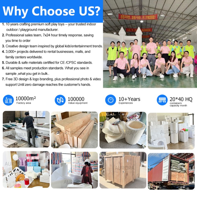 Soft Play Equipment Manufacturer - Colorful Set Play Mat Furniture