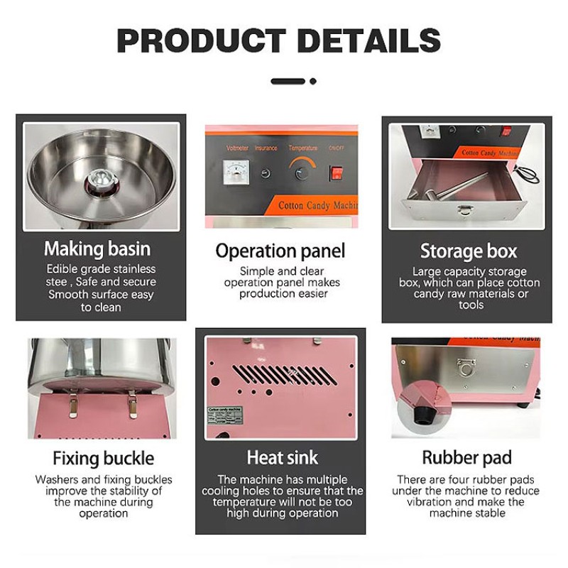 Cotton Candy Machine Factory - Full Automatic Easy Operate Vending