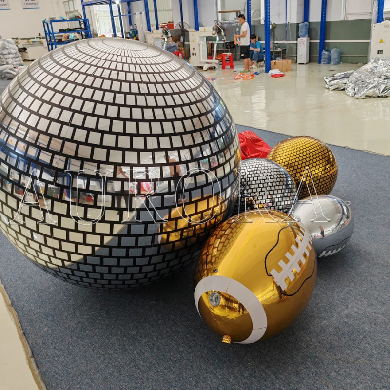 Party Decorations Manufacturer - Christmas PVC Mirror Sphere Holographic