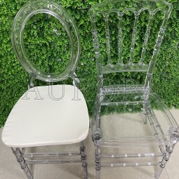 Ghost Chair Factory - Transparent Round Back Crystal Clear Chair