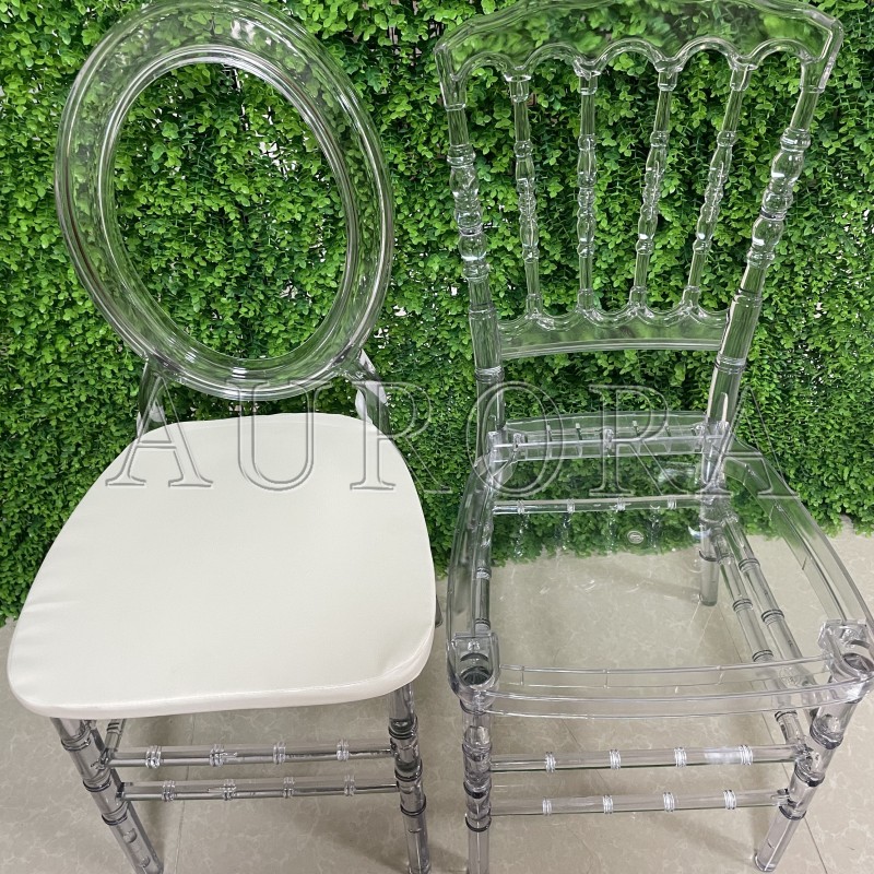 Ghost Chair Factory - Transparent Round Back Crystal Clear Chair