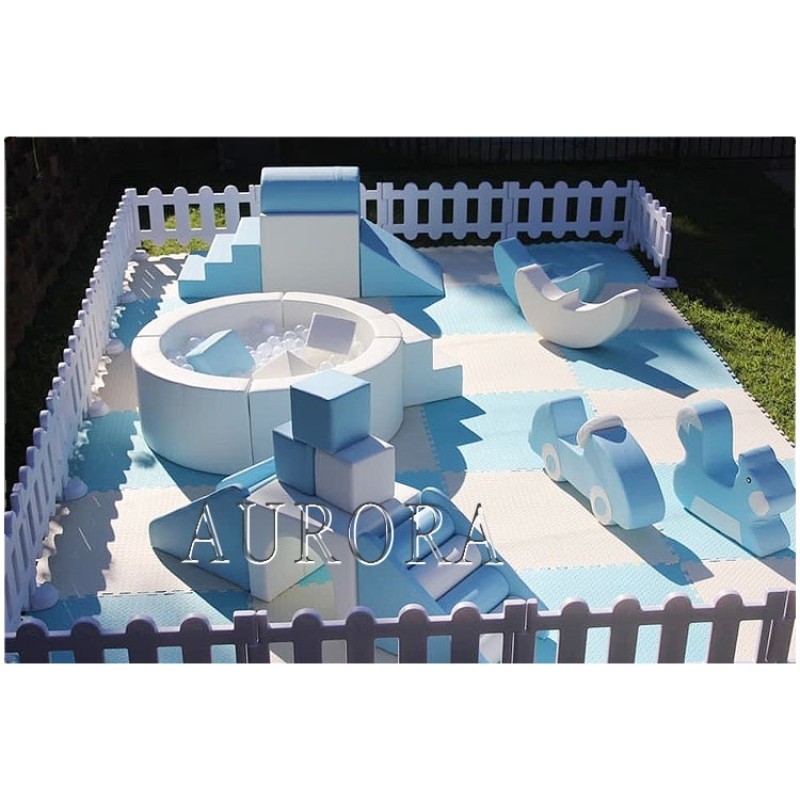 Indoor Playground Factory - Commercial White Climber Bounce House Set